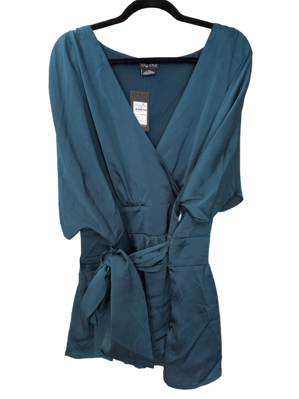 NWT City Chic Tangled Top, Size Large (20), Emerald - Picture 4 of 8